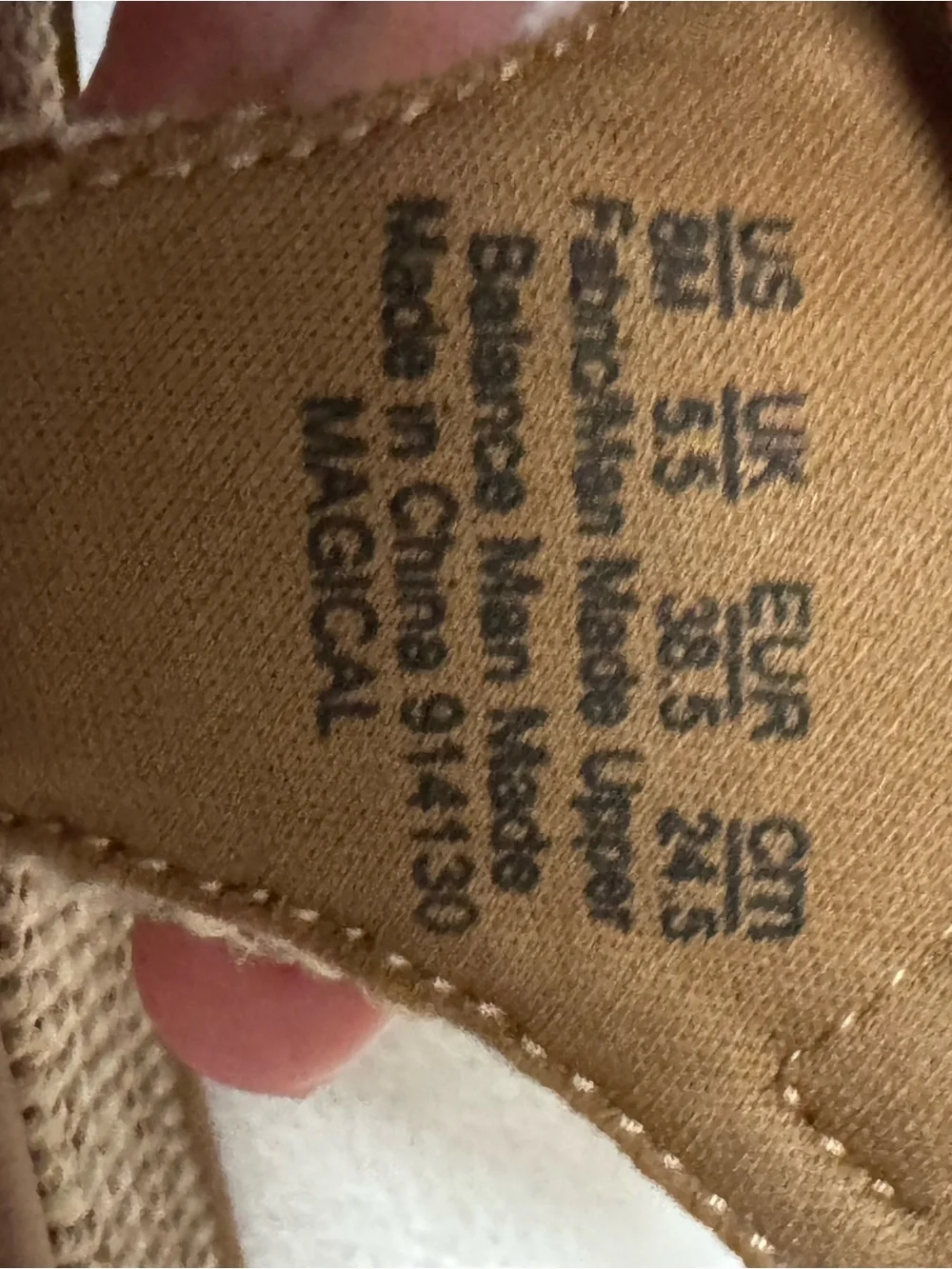 Woven Buckle Ankle-Strap Sandals in Light Tan